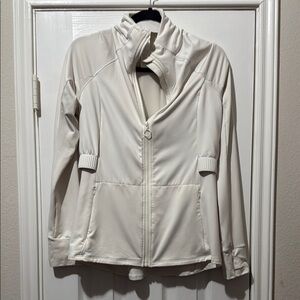 Fabletics Women's Cream Ski Jacket